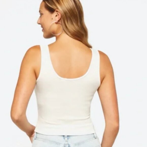 Lush off white tank. Size L NWOT - Picture 2 of 9